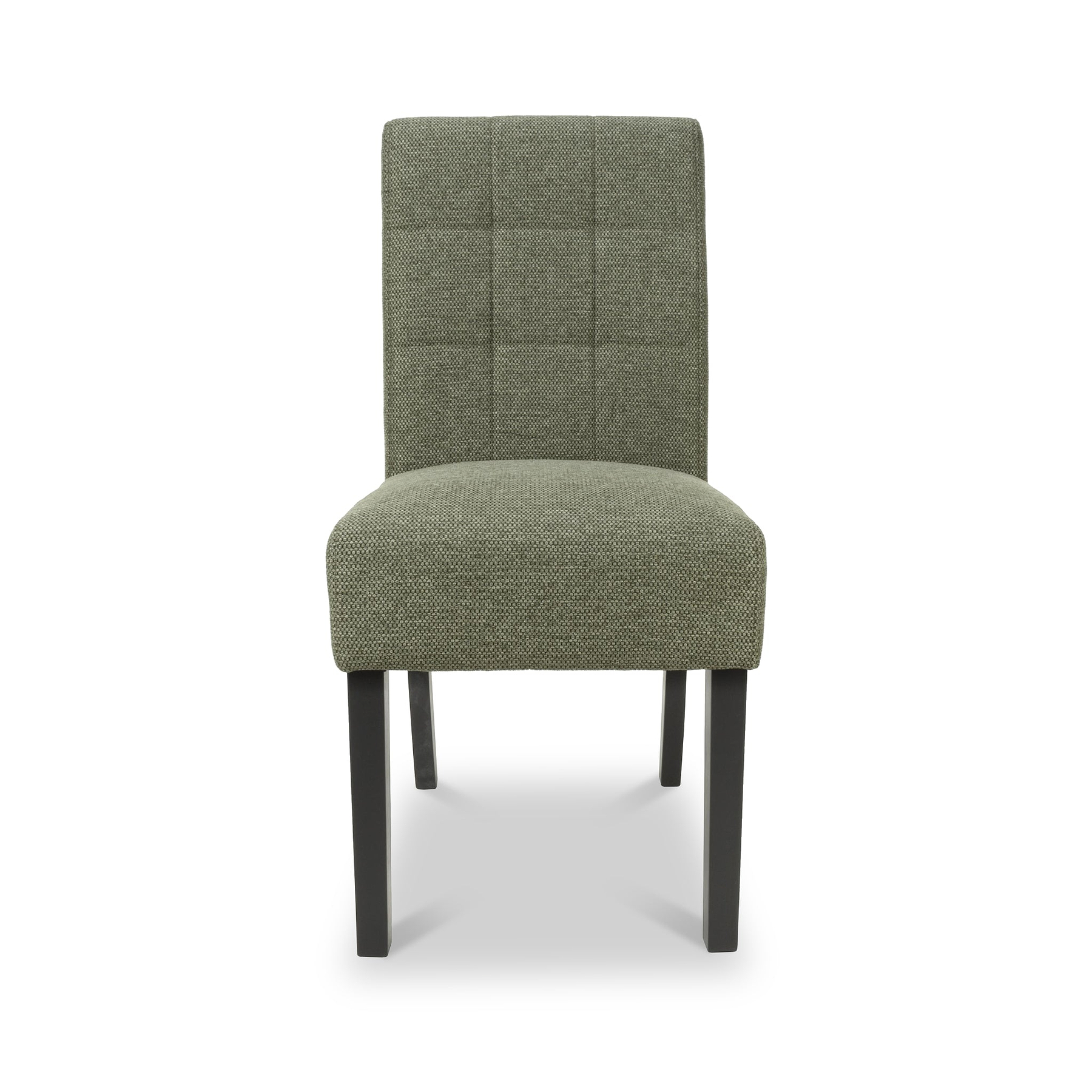 Pryder Tweed Fabric Dining Chair Green BL from Roseland Furniture