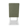 Pryder Tweed Fabric Dining Chair Green WL from Roseland Furniture