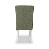 Pryder Tweed Fabric Dining Chair Green WL from Roseland Furniture