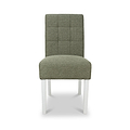 Pryder Tweed Fabric Dining Chair Green WL from Roseland Furniture