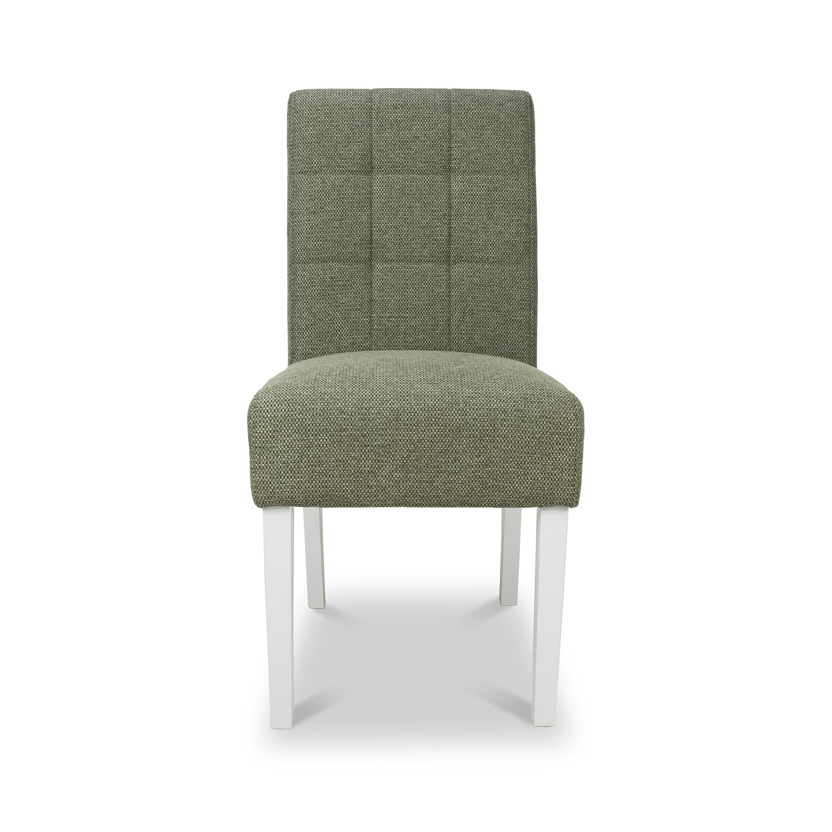Pryder Tweed Fabric Dining Chair Green WL from Roseland Furniture