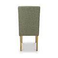 Pryder Tweed Fabric Dining Chair Green NL from Roseland Furniture
