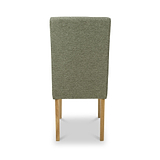 Pryder Tweed Fabric Dining Chair Green NL from Roseland Furniture