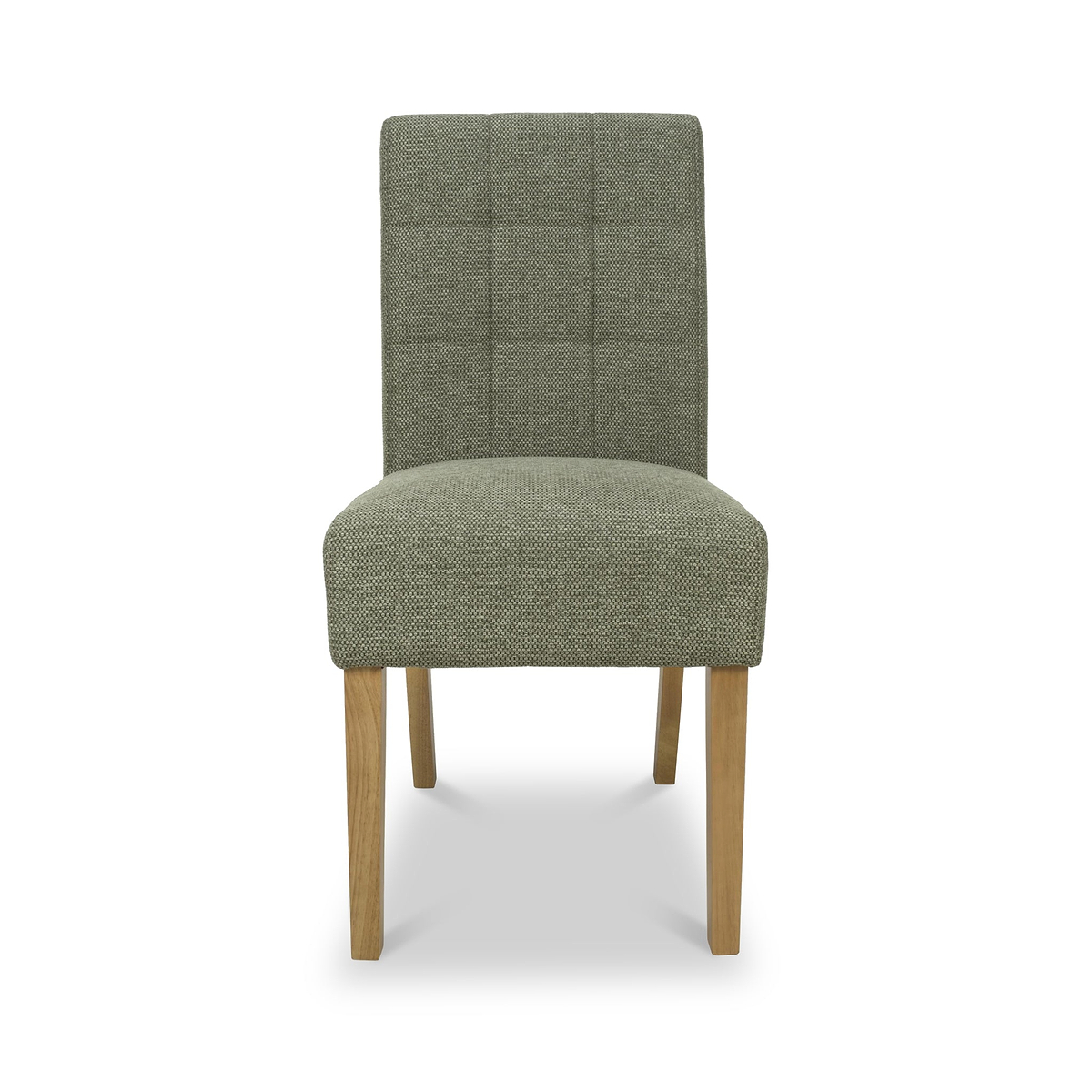 Pryder Tweed Fabric Dining Chair Green NL from Roseland Furniture