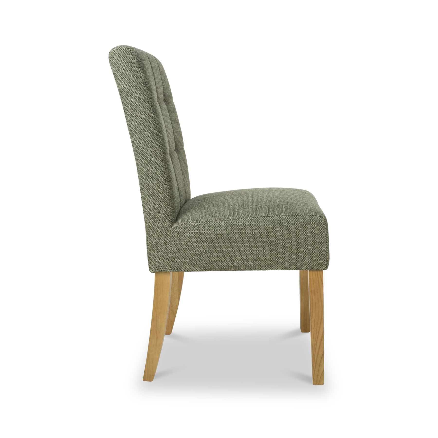 Pryder Tweed Fabric Dining Chair Green NL from Roseland Furniture