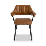 Rhonwen Faux Leather Dining Chair Tan from Roseland Furniture