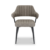 Rhonwen Faux Leather Dining Chair Charcoal from Roseland Furniture