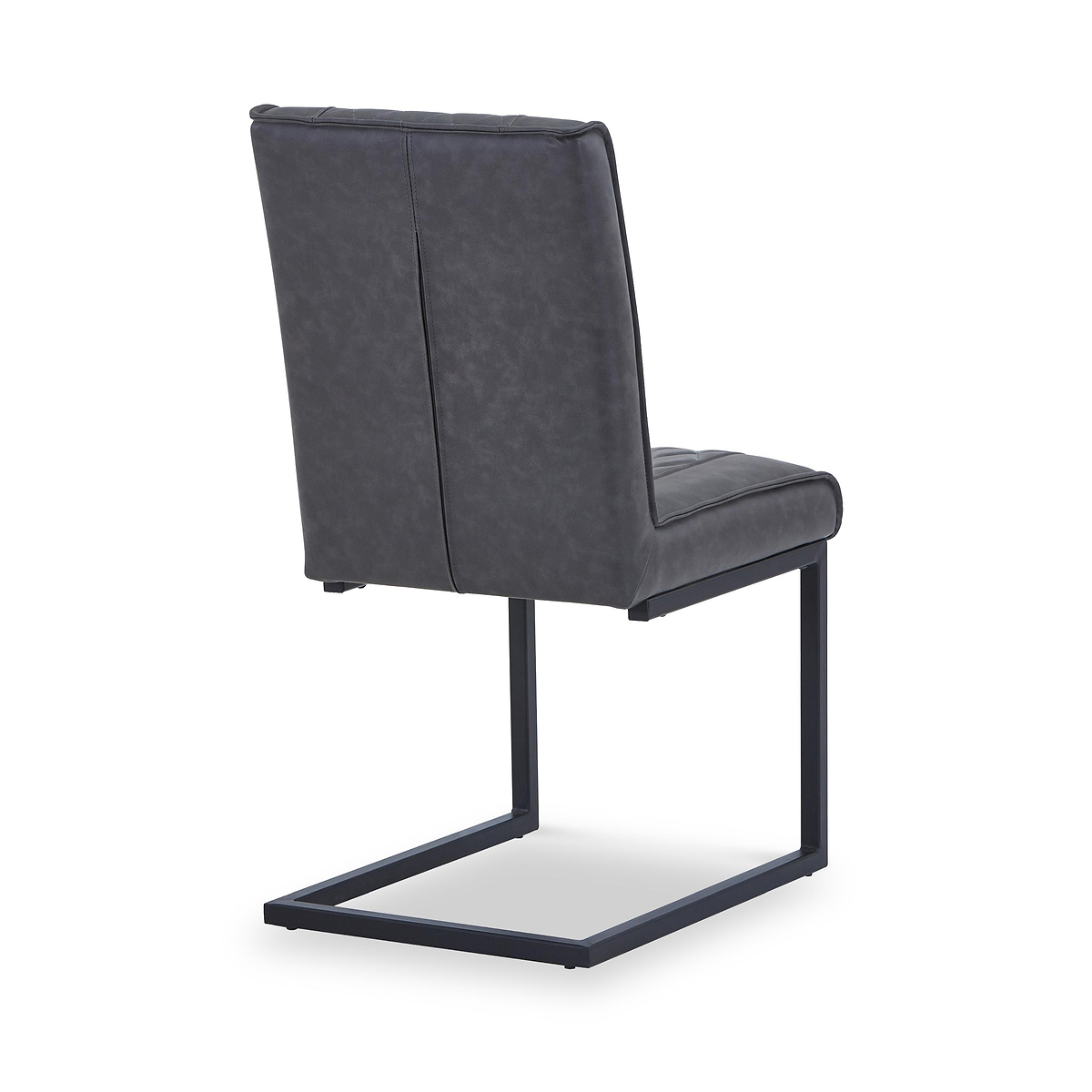 Brando Faux Leather Dining Chair Grey from Roseland Furniture