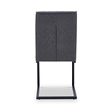 Brando Faux Leather Dining Chair Grey from Roseland Furniture