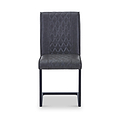 Brando Faux Leather Dining Chair Grey from Roseland Furniture