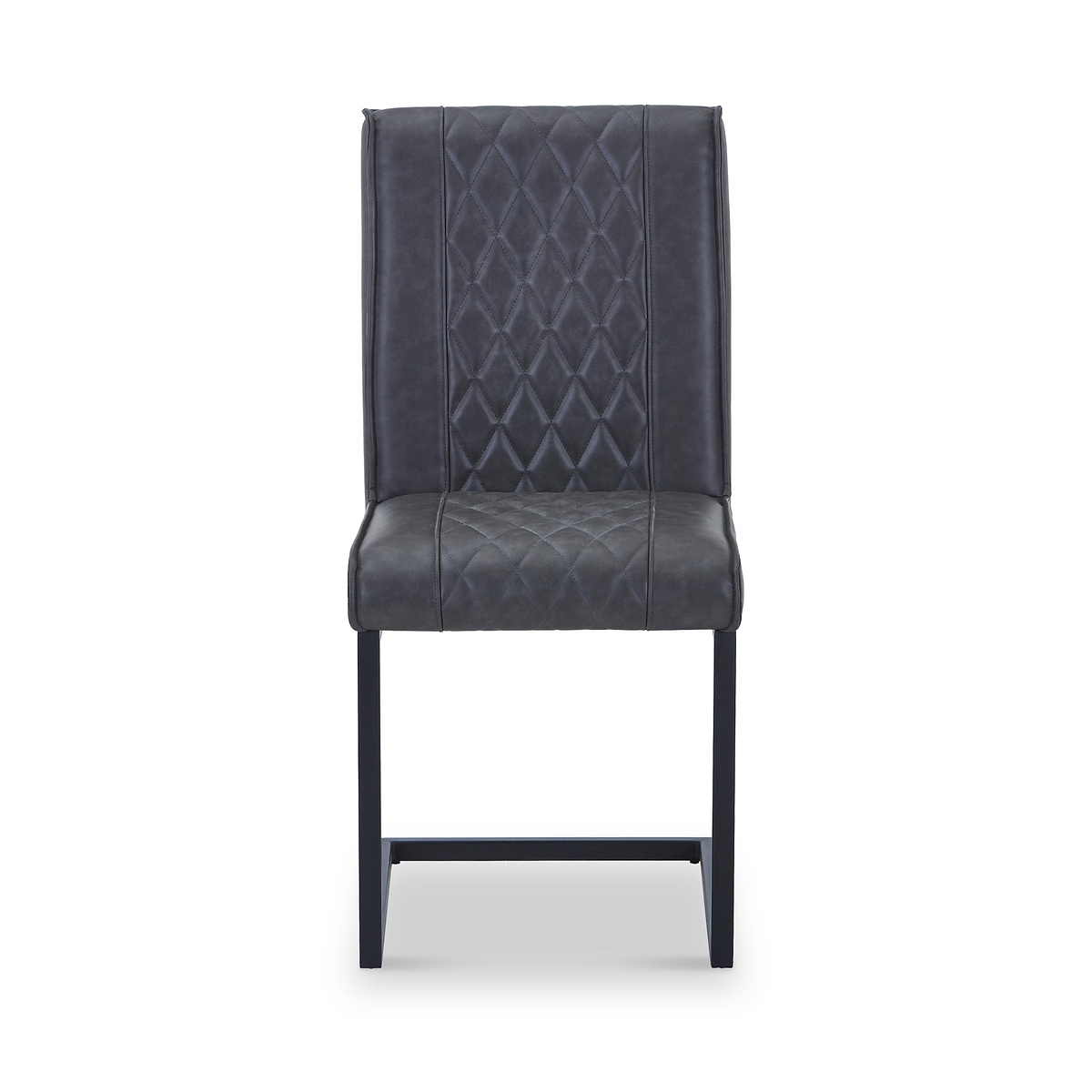 Brando Faux Leather Dining Chair Grey from Roseland Furniture
