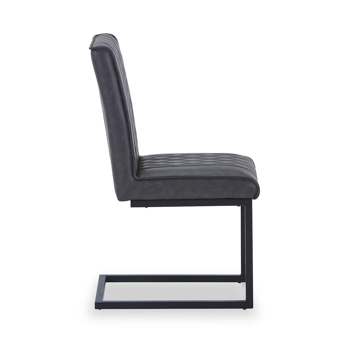 Brando Faux Leather Dining Chair Grey from Roseland Furniture