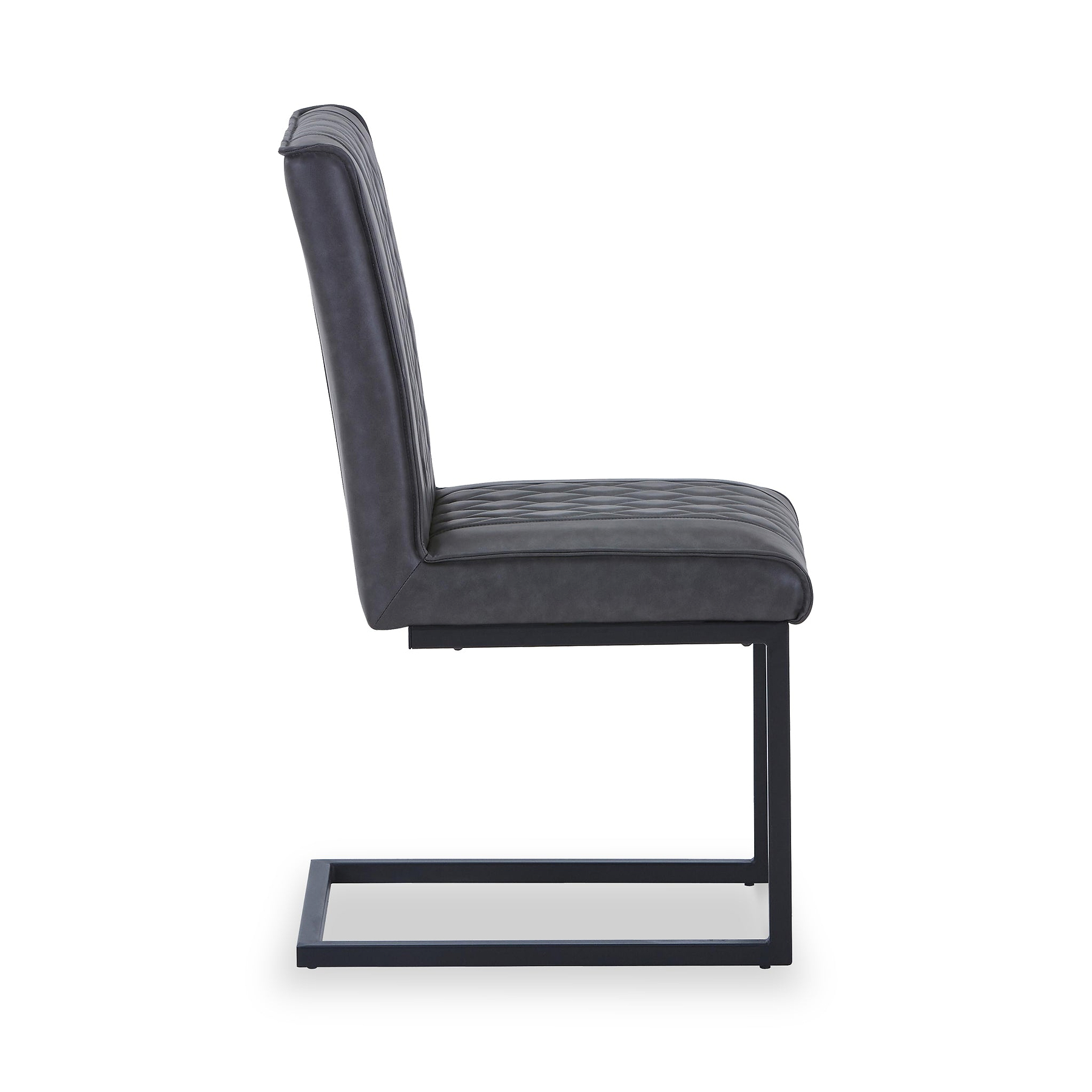 Brando Faux Leather Dining Chair Grey from Roseland Furniture