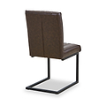 Brando Faux Leather Dining Chair Brown from Roseland Furniture