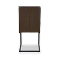 Brando Faux Leather Dining Chair Brown from Roseland Furniture