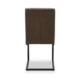 Brando Faux Leather Dining Chair Brown from Roseland Furniture