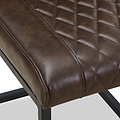 Brando Faux Leather Dining Chair Brown from Roseland Furniture