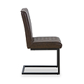 Brando Faux Leather Dining Chair Brown from Roseland Furniture