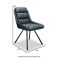 Leni Faux Leather Dining Chair from Roseland Furniture