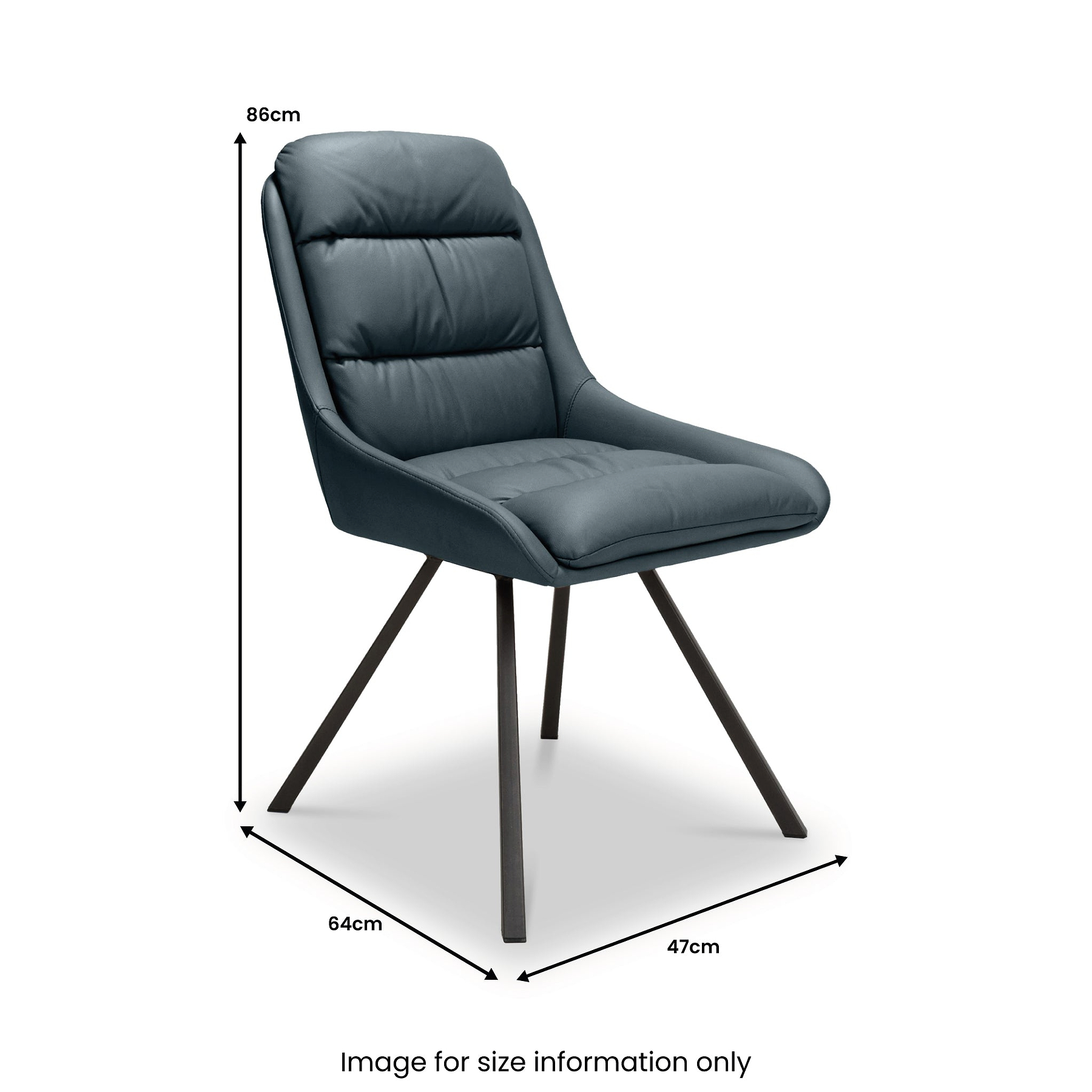Leni Faux Leather Dining Chair from Roseland Furniture
