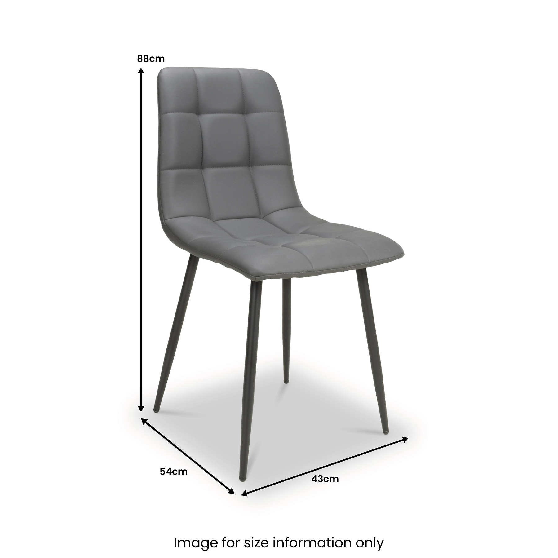 Pietro Faux Leather Dining Chair from Roseland Furniture