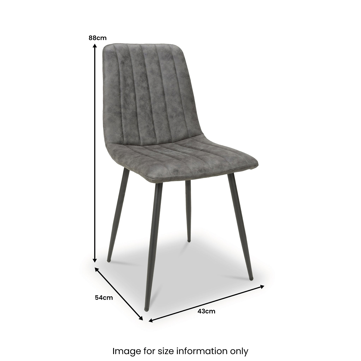 Luna Microfibre Dining Chair from Roseland Furniture