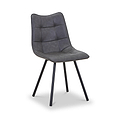Zeno Faux Leather Dining Chair Grey from Roseland Furniture