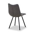 Zeno Faux Leather Dining Chair Grey from Roseland Furniture