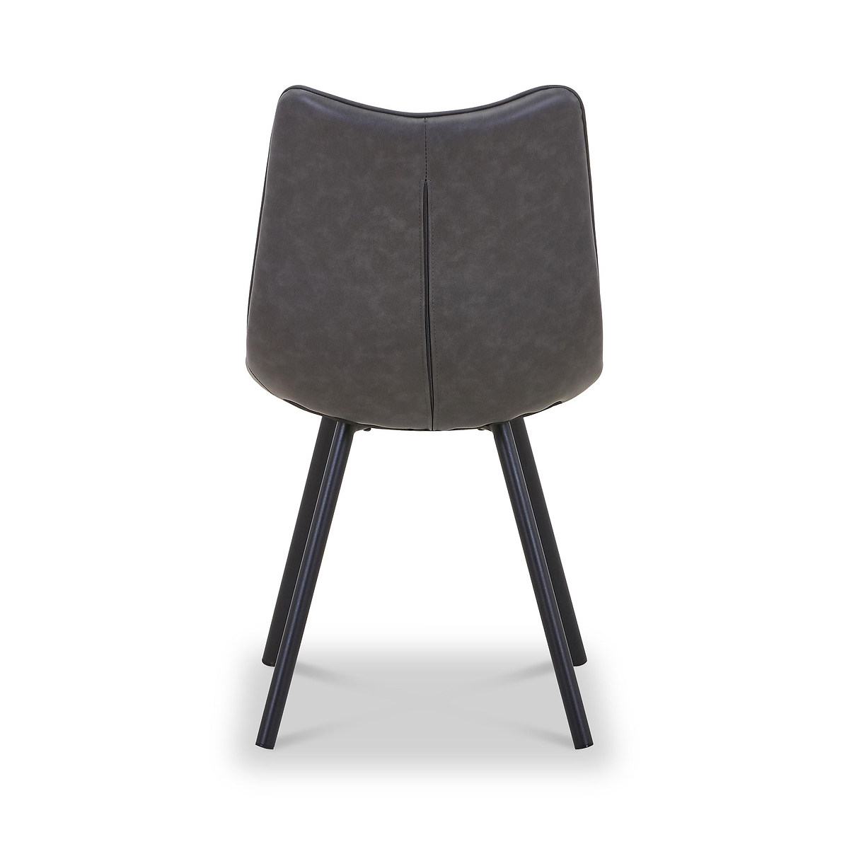 Zeno Faux Leather Dining Chair Grey from Roseland Furniture