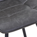 Zeno Faux Leather Dining Chair Grey from Roseland Furniture