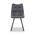 Zeno Faux Leather Dining Chair Grey from Roseland Furniture