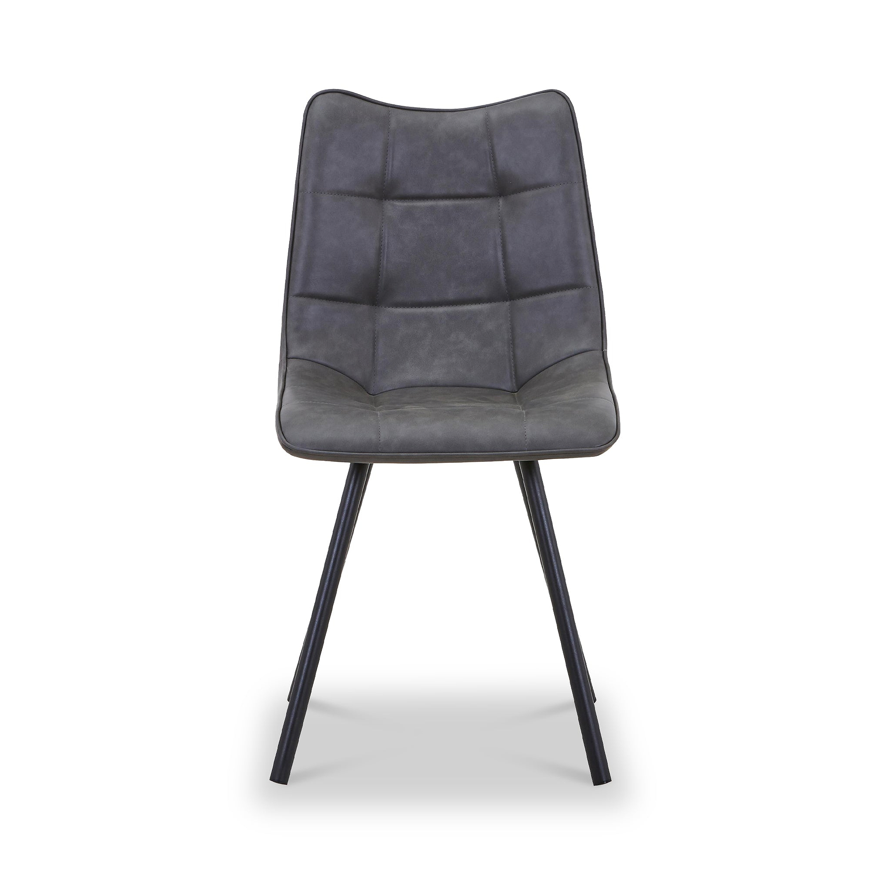 Zeno Faux Leather Dining Chair Grey from Roseland Furniture