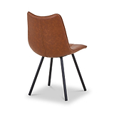 Zeno Faux Leather Dining Chair Tan from Roseland Furniture