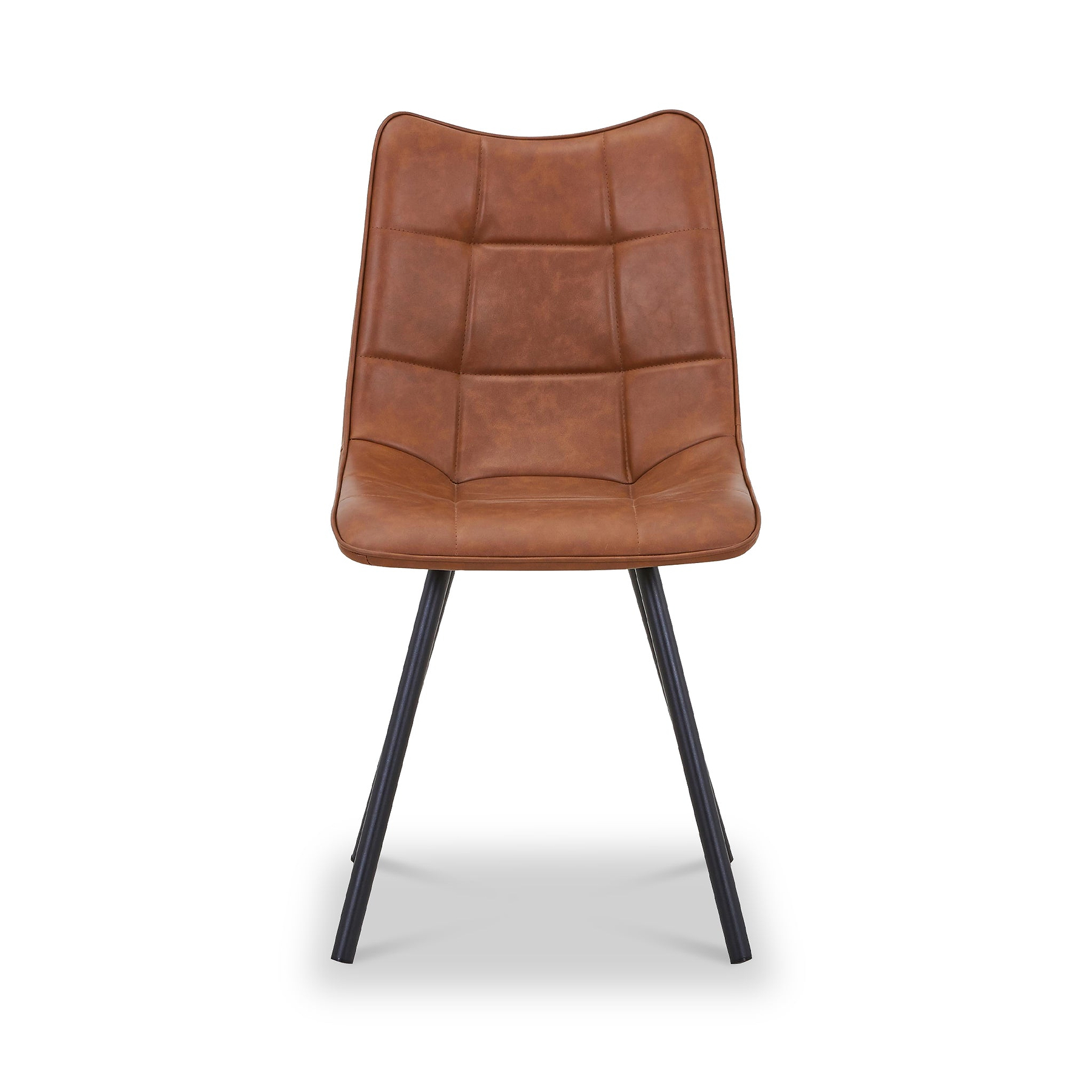 Zeno Faux Leather Dining Chair Tan from Roseland Furniture