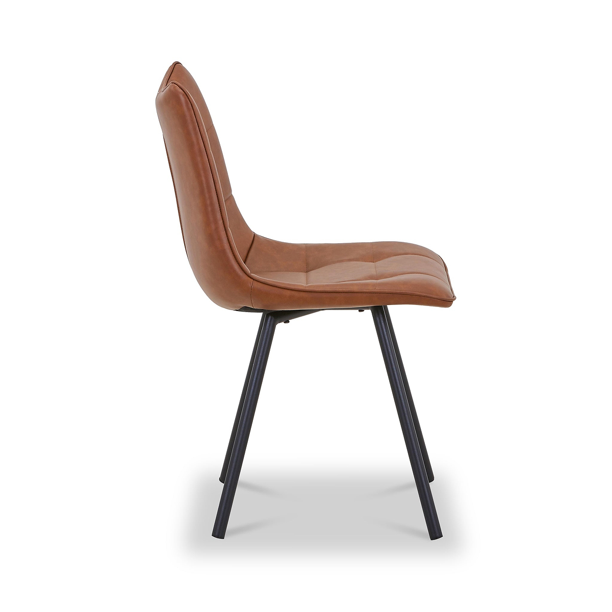 Zeno Faux Leather Dining Chair Tan from Roseland Furniture