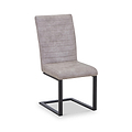 Rino Faux Leather Dining Chair Stone Grey from Roseland Furniture