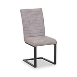Rino Faux Leather Dining Chair Stone Grey from Roseland Furniture
