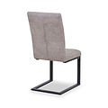 Rino Faux Leather Dining Chair Stone Grey from Roseland Furniture