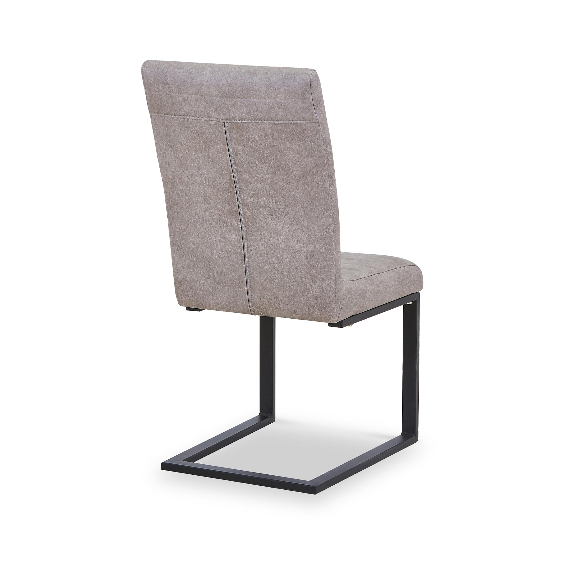 Rino Faux Leather Dining Chair Stone Grey from Roseland Furniture