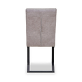 Rino Faux Leather Dining Chair Stone Grey from Roseland Furniture