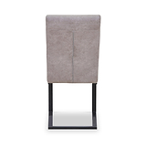 Rino Faux Leather Dining Chair Stone Grey from Roseland Furniture