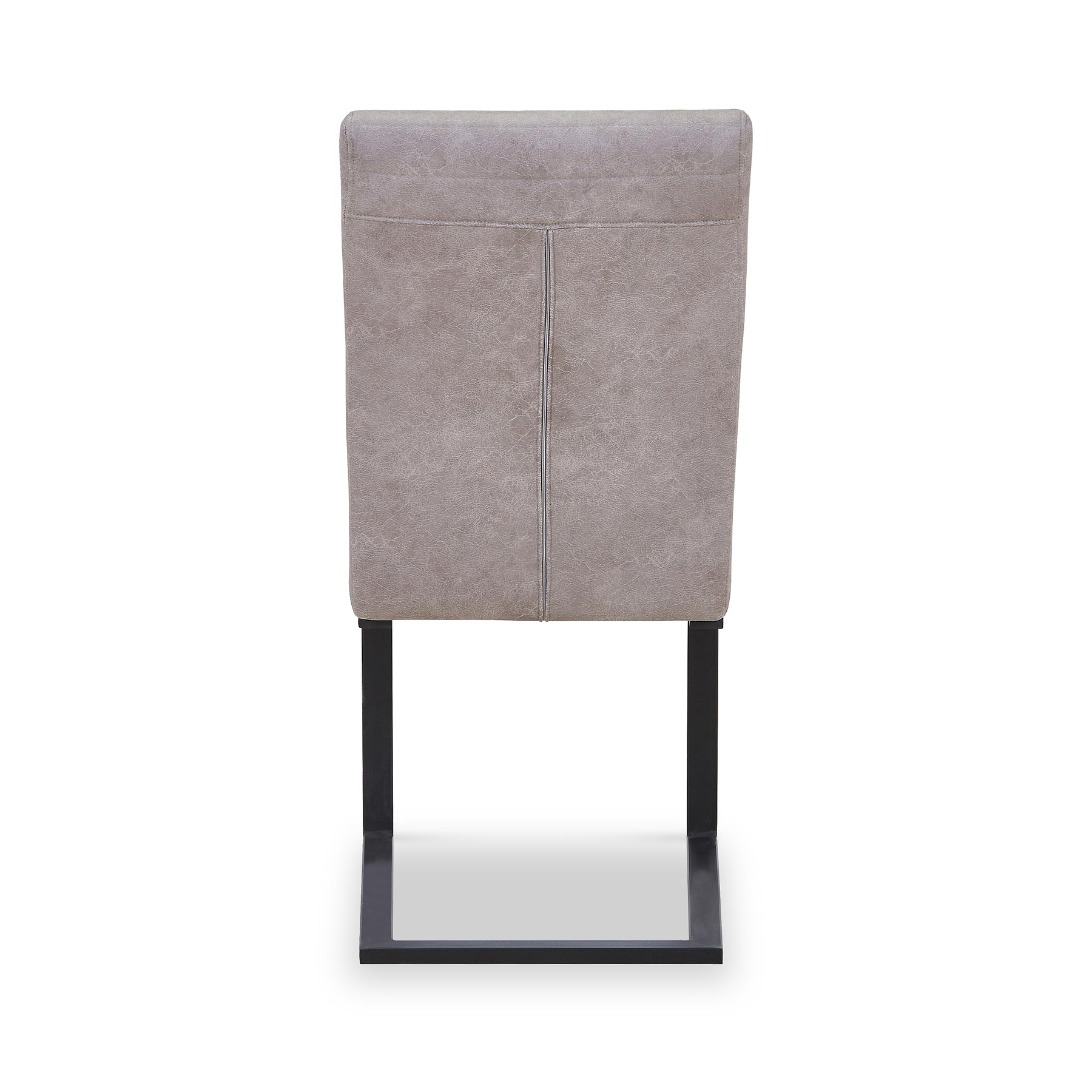 Rino Faux Leather Dining Chair Stone Grey from Roseland Furniture