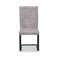 Rino Faux Leather Dining Chair Stone Grey from Roseland Furniture