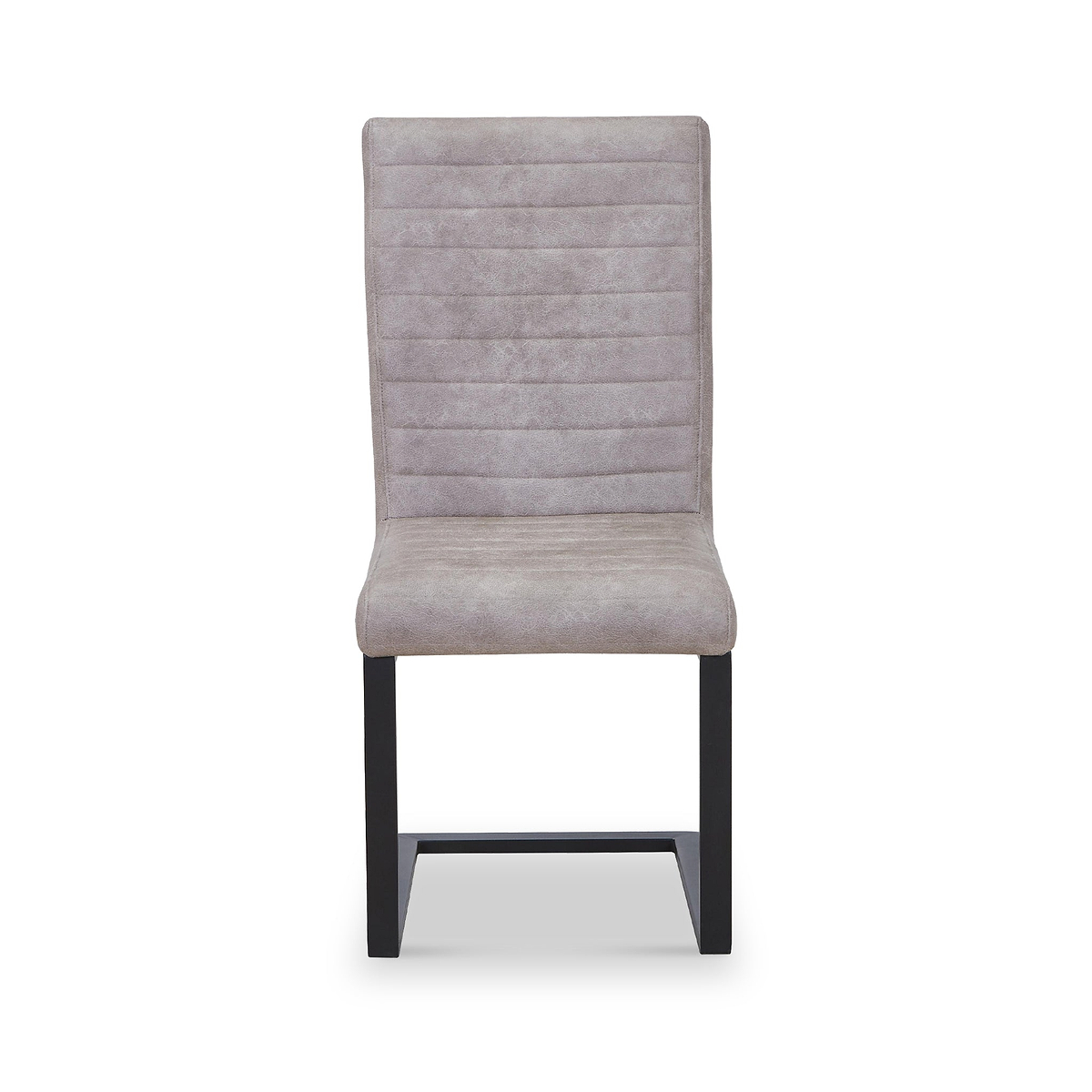 Rino Faux Leather Dining Chair Stone Grey from Roseland Furniture