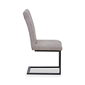 Rino Faux Leather Dining Chair Stone Grey from Roseland Furniture