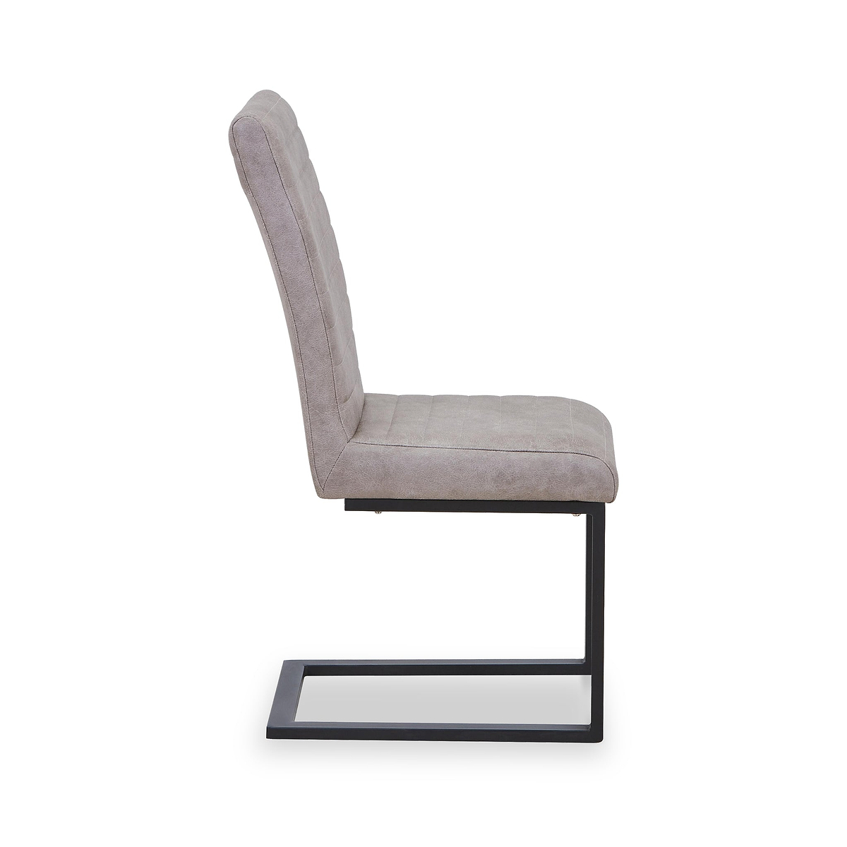 Rino Faux Leather Dining Chair Stone Grey from Roseland Furniture