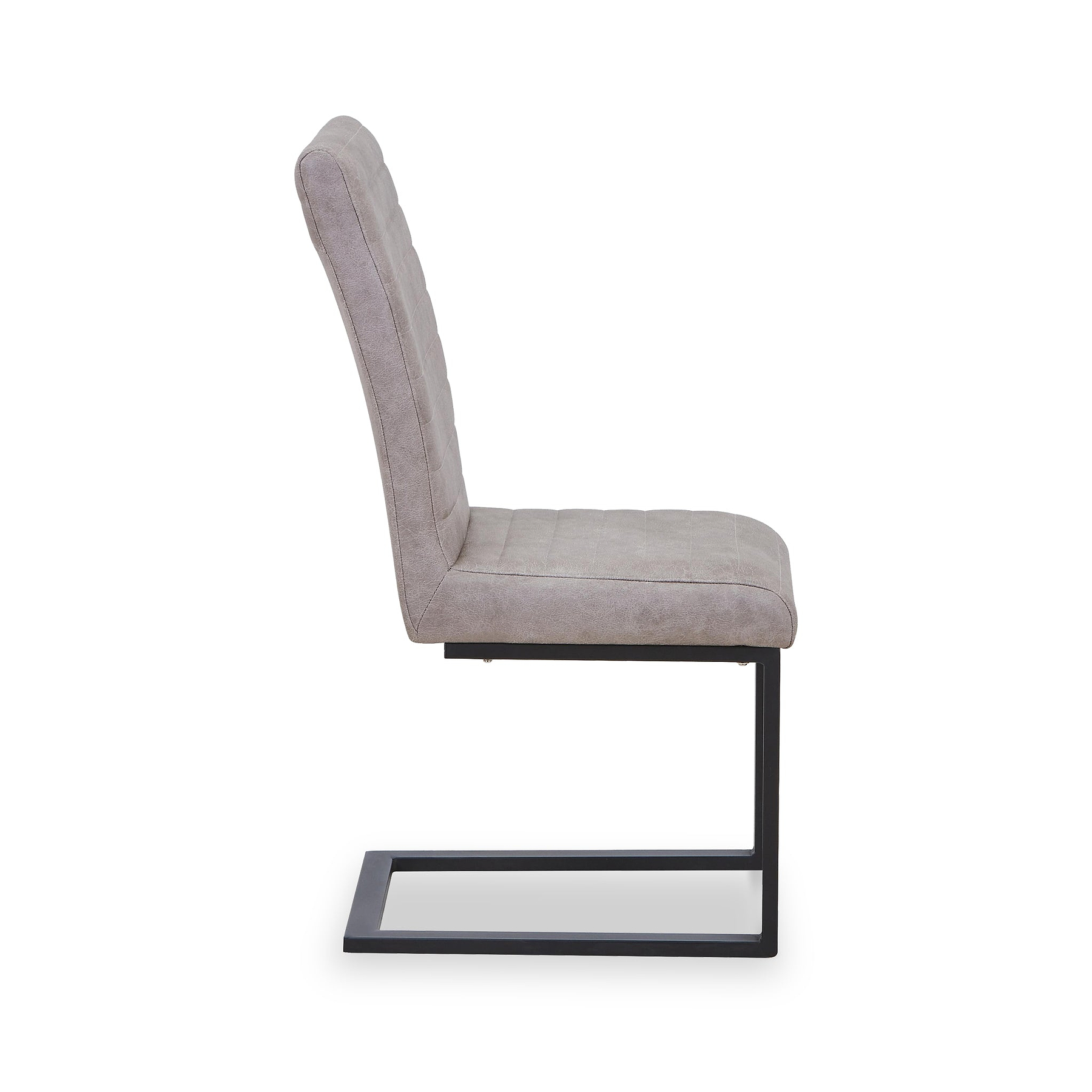 Rino Faux Leather Dining Chair Stone Grey from Roseland Furniture