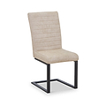 Rino Faux Leather Dining Chair Beige from Roseland Furniture