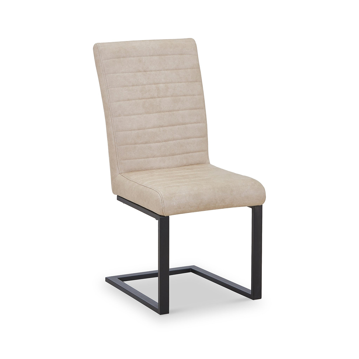 Rino Faux Leather Dining Chair Beige from Roseland Furniture