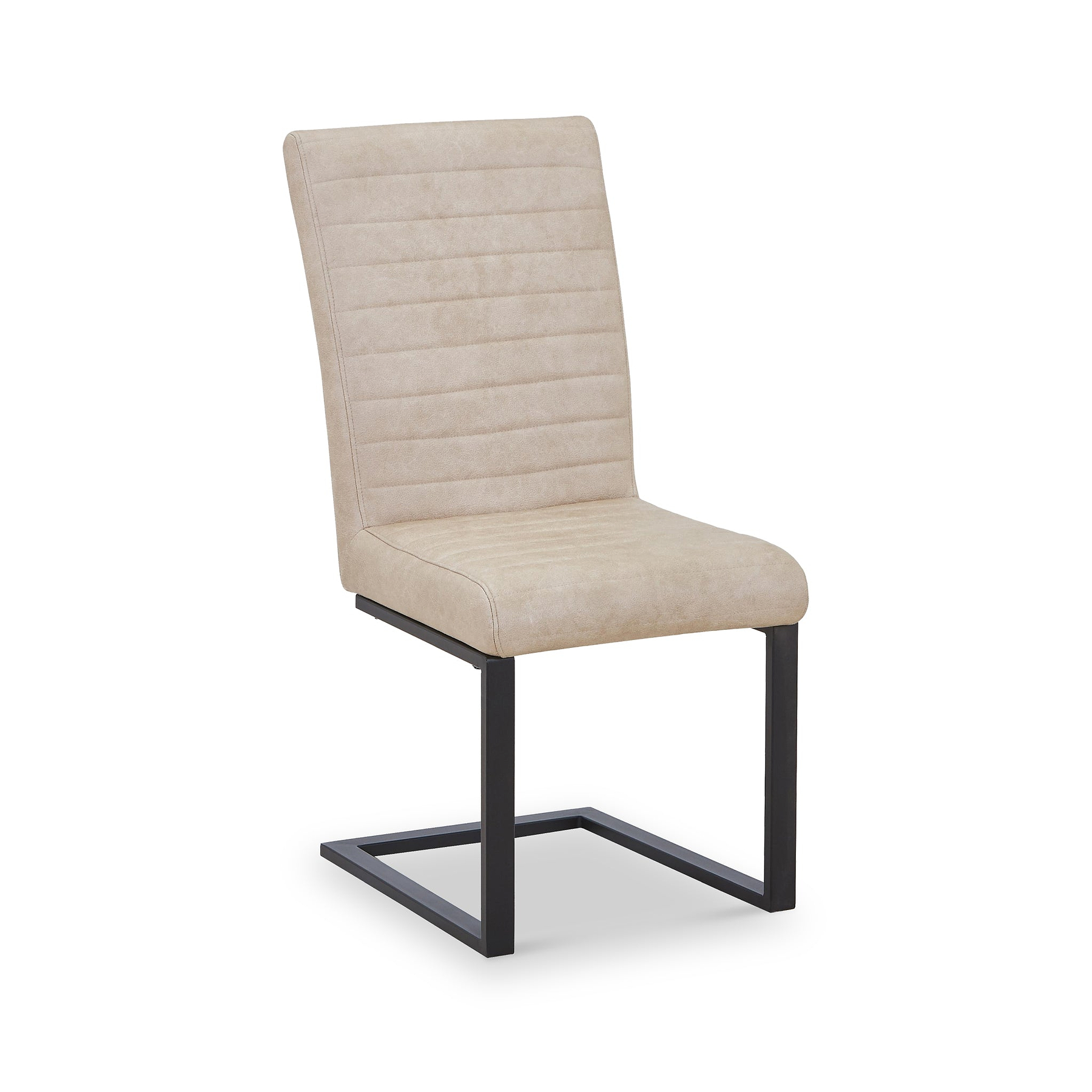 Rino Faux Leather Dining Chair Beige from Roseland Furniture
